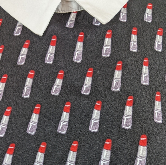 Forever 21 Lipstick Pattern Dress (Size: Small) - Picture 6 of 15